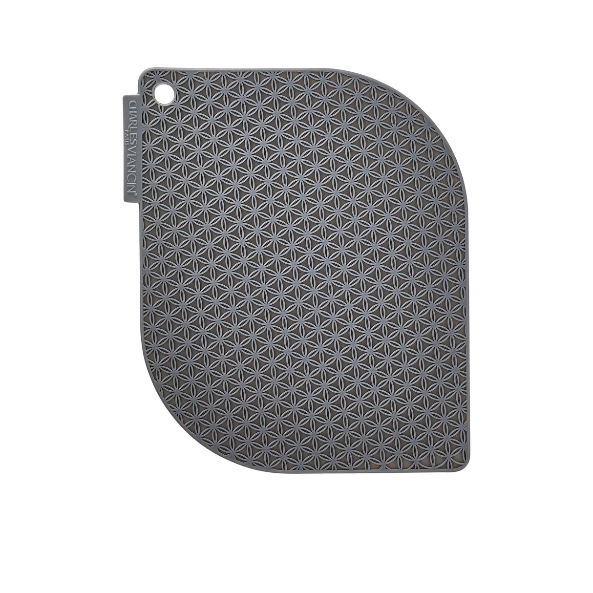 CHARLES-VIANCIN-1712-HONEYCOMB-POT-HOLDER-METALLIC-GREY-SILICONE-TOP.jpg