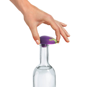 Eggplant Bottle Stopper