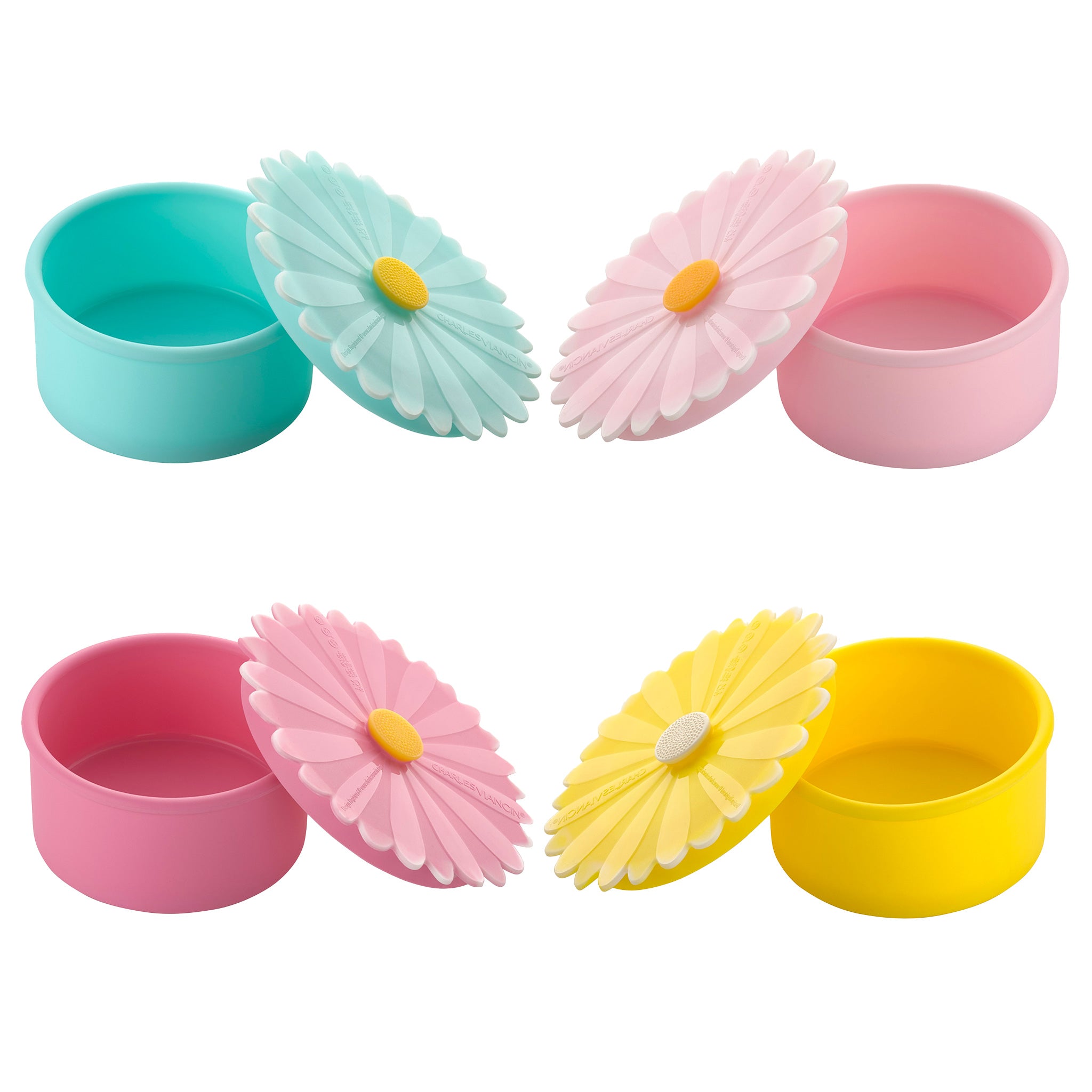 Daisy Containers Small (Set/4 Assorted) – Maison Viancin USA Inc.