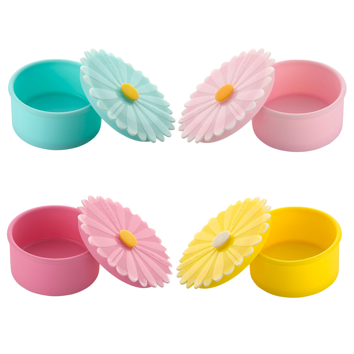 Daisy Containers Small (Set/4 Assorted)