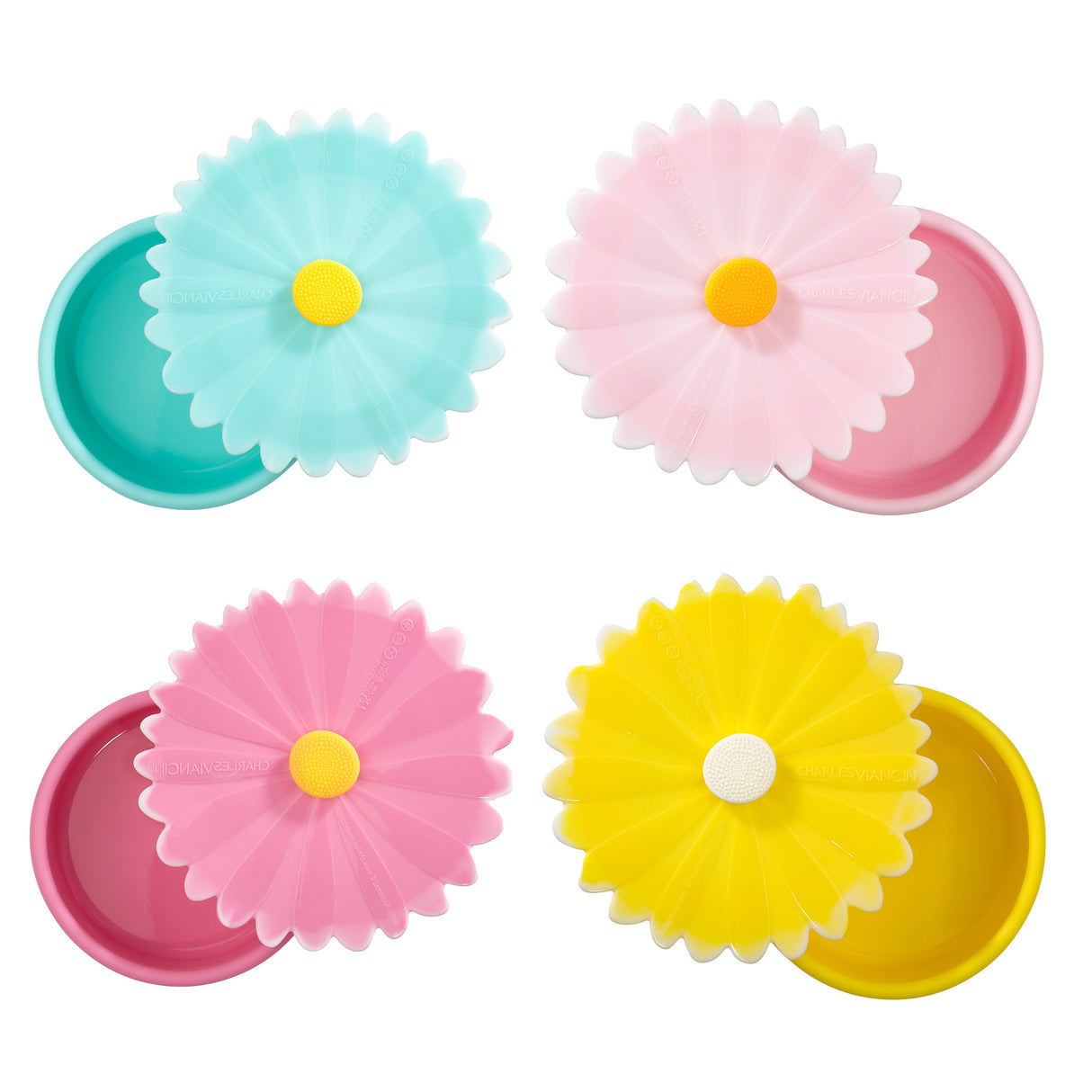 Daisy Containers Small (Set/4 Assorted)