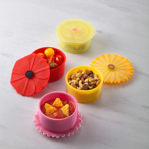 Floral Containers Small - Set/4 (Poppy, Lilypad, Sunflower, Daisy)